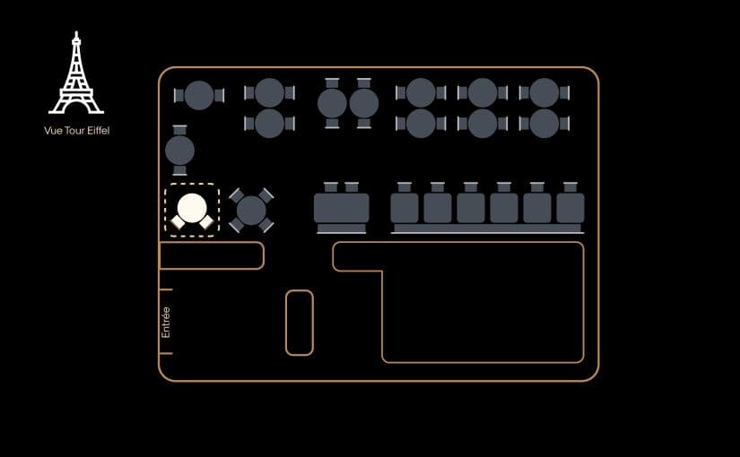 Image de l'emplacement de la table