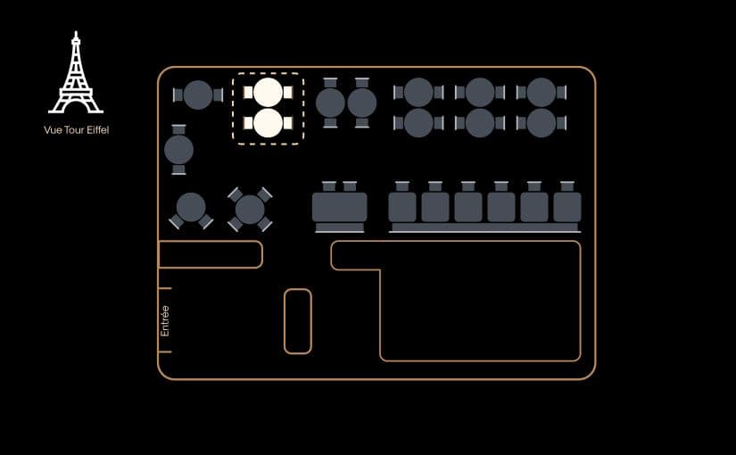 Image de l'emplacement de la table