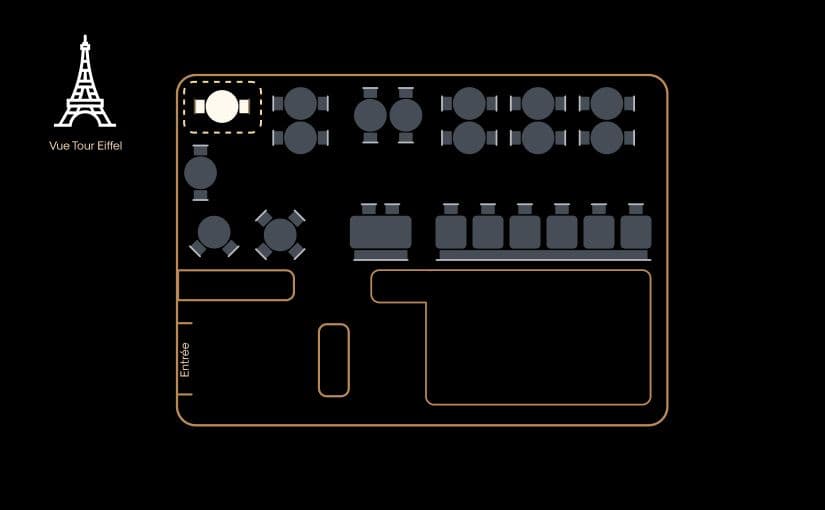 Image de l'emplacement de la table