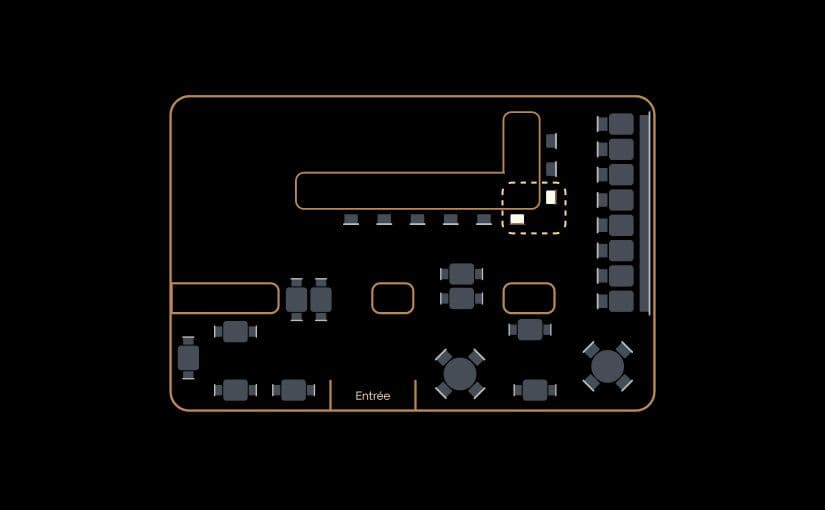 Image de l'emplacement de la table