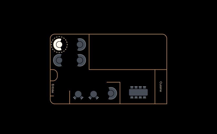 Image de l'emplacement de la table