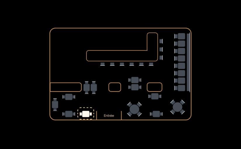 Image de l'emplacement de la table