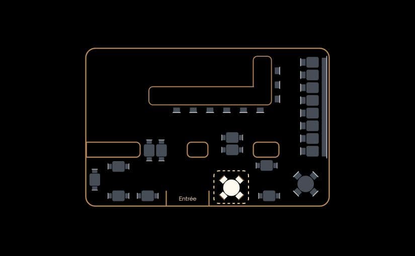 Image de l'emplacement de la table